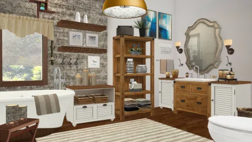 Rustic bathroom