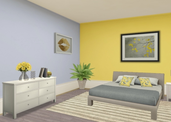Sunshine bedroom Design Rendering