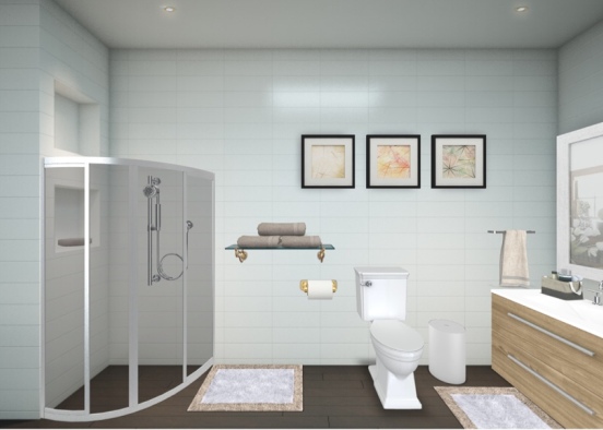 Un hermoso baño ☺️ Design Rendering