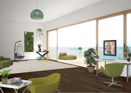 Plant based living area  Design Rendering