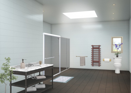 Luxury Bathroom Design Rendering