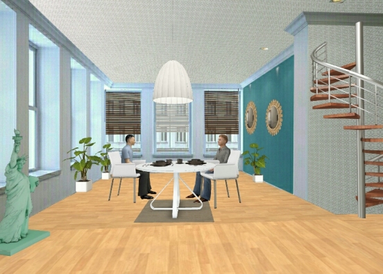 First dining room  Design Rendering