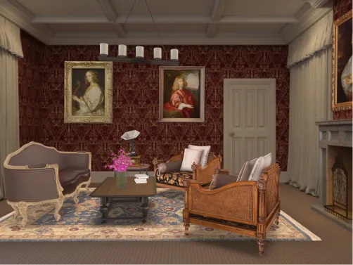 Old fashioned living room