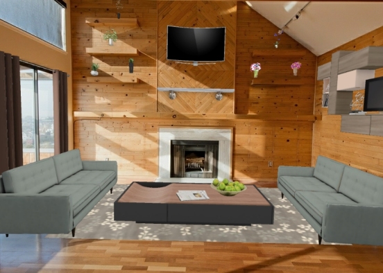 Living area  Design Rendering
