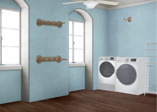 Small Laundry Design Rendering