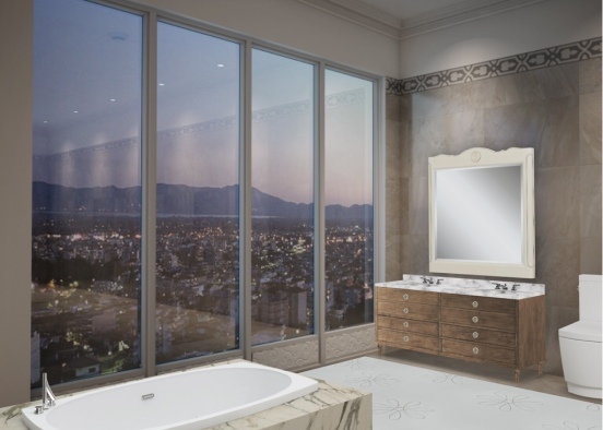 bath view Design Rendering