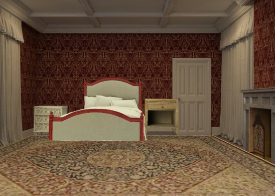 Fancy bedroom Design Rendering