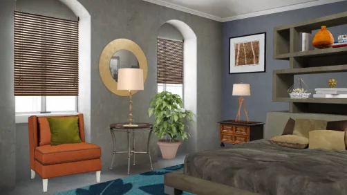 Masculine bedroom
