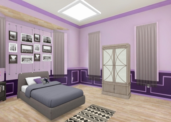 Bedroom of girl 2018 Design Rendering