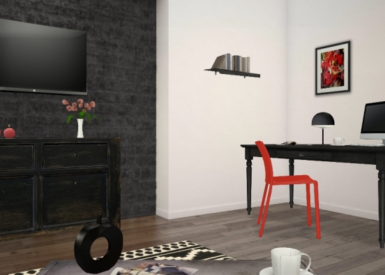 Office / Living Room Design Rendering