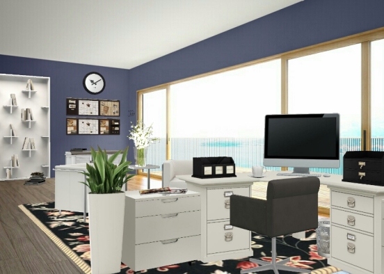 An office with a view  Design Rendering