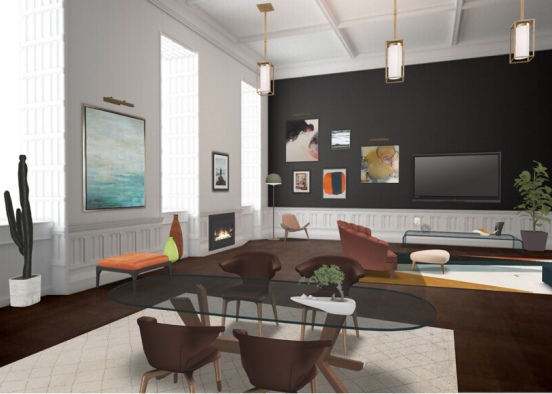the lounge Design Rendering
