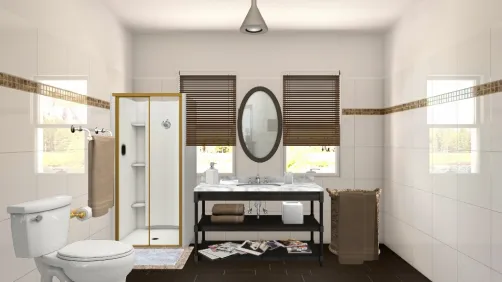 Brown Bathroom