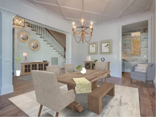 FORMAL DINING ROOM | RUSTIC SHABBY CHIC