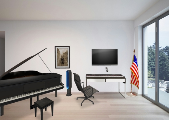 pianist office Design Rendering