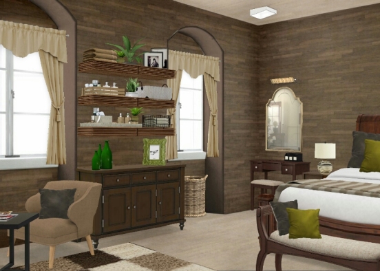 Cozy bedroom (Rishi Jain) Design Rendering