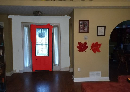 Red door Design Rendering