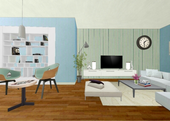 Living room decor Design Rendering