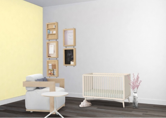 Small room for small baby  Design Rendering
