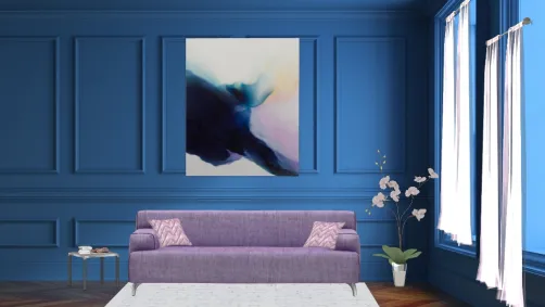 Living room blue