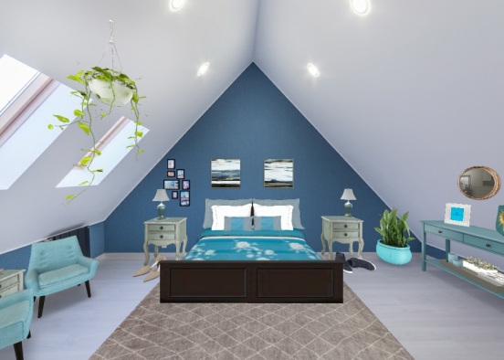 Cozy Blue Oasis  Design Rendering