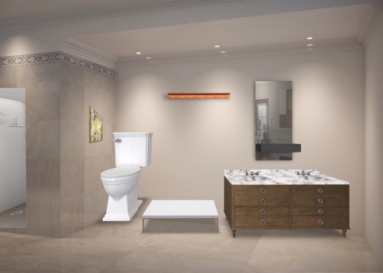 Amazing bathroom  Design Rendering