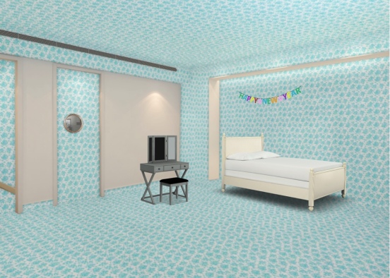 Wife and Husband room Design Rendering