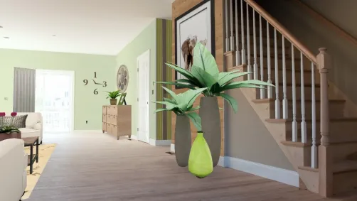 Green livingroom 