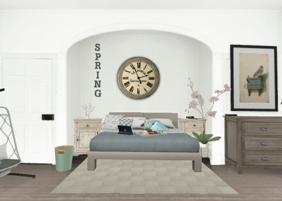 Bedroom spring Design Rendering