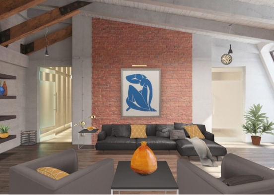 Relaxing Living Room 😊  Design Rendering