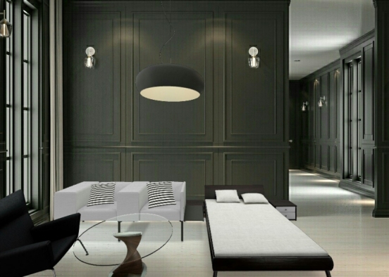 black and wite Design Rendering