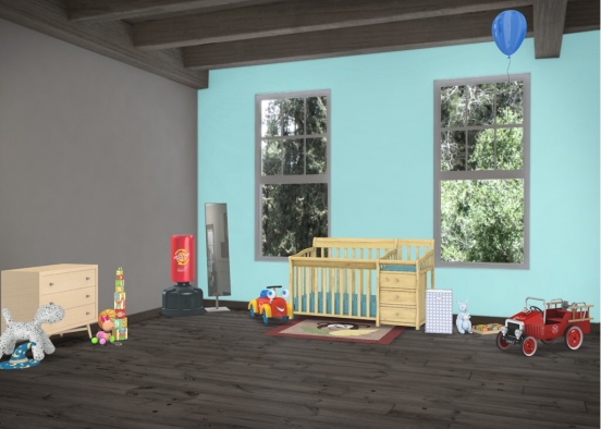 Baby coner room Design Rendering