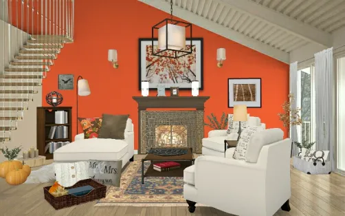 Cozy fall living room