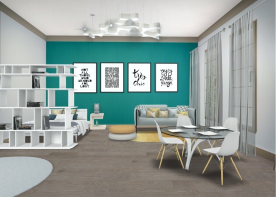 Weird bedroom dining room thingy Design Rendering