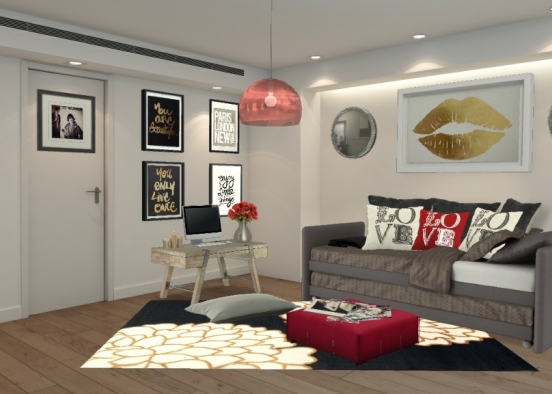 Ab bedroom ( apartment Design Rendering