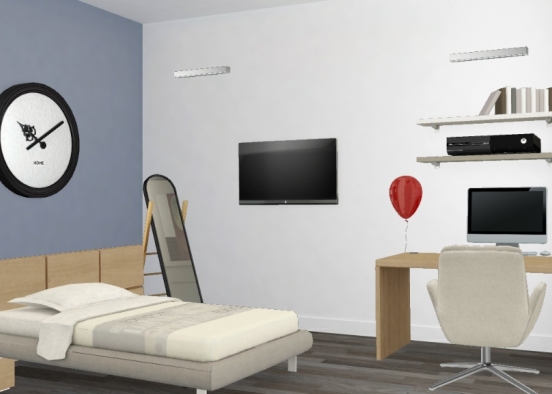 Bed room  girls❤ Design Rendering