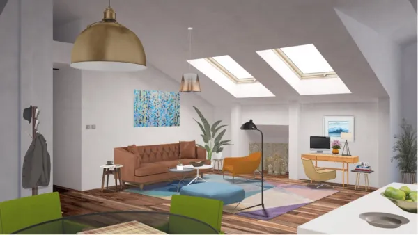 Professional interior design created with Homestyler 3D design software