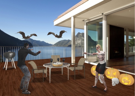 What happened at the outdoor patio? Design Rendering