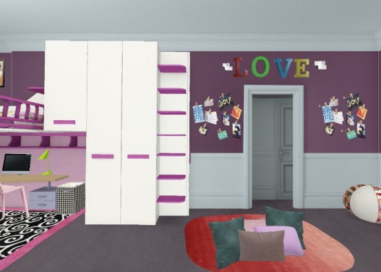 Girl's room  Design Rendering