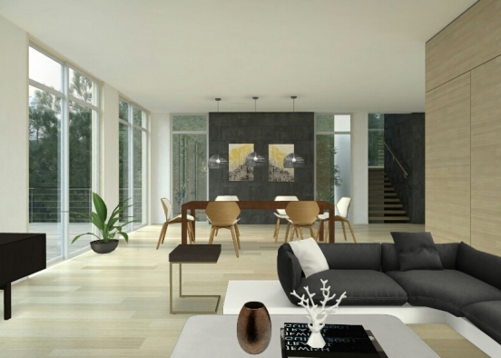 sala de estar_ Design Rendering