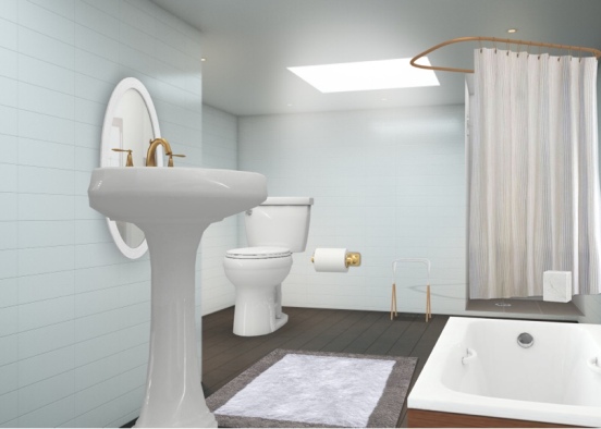 חדר מקלחת Design Rendering