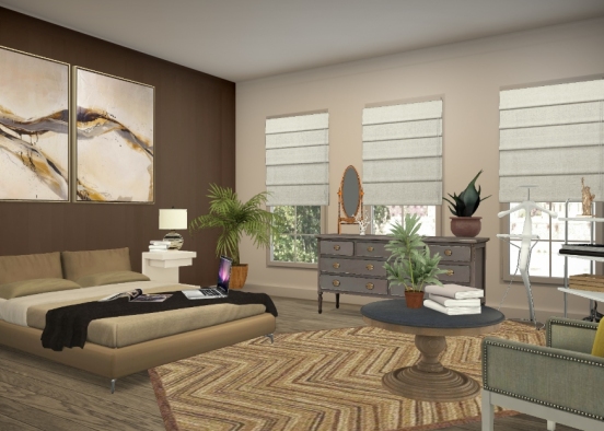 Cosy homely room.  Design Rendering
