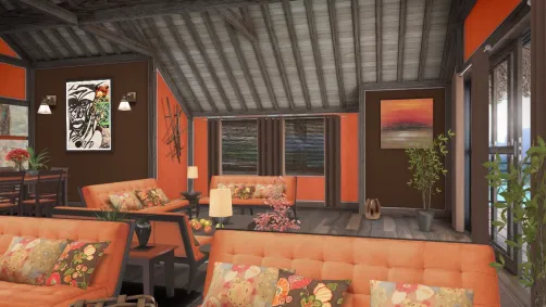 Orange and Brown