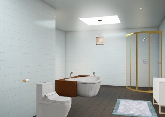 Banheiro home Design Rendering