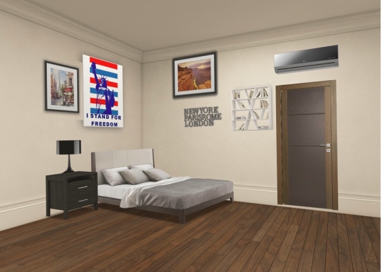 Fancy Bedroom Design Rendering