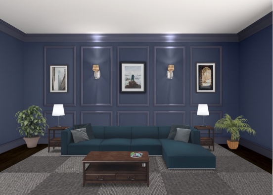 Blue Living Design Rendering
