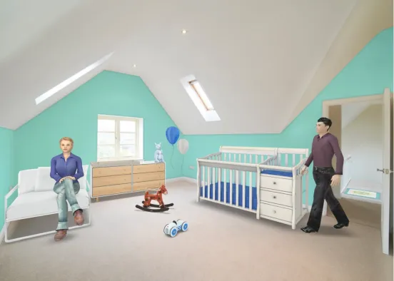 Baby Bedroom  Design Rendering