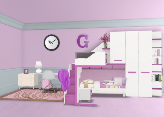 Pink Room! Design Rendering