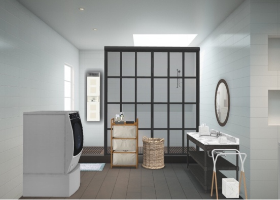 Modern House •Bathroom  Design Rendering