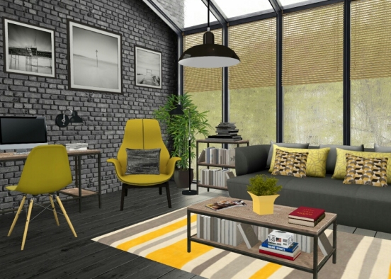 Black & Yellow Design Rendering